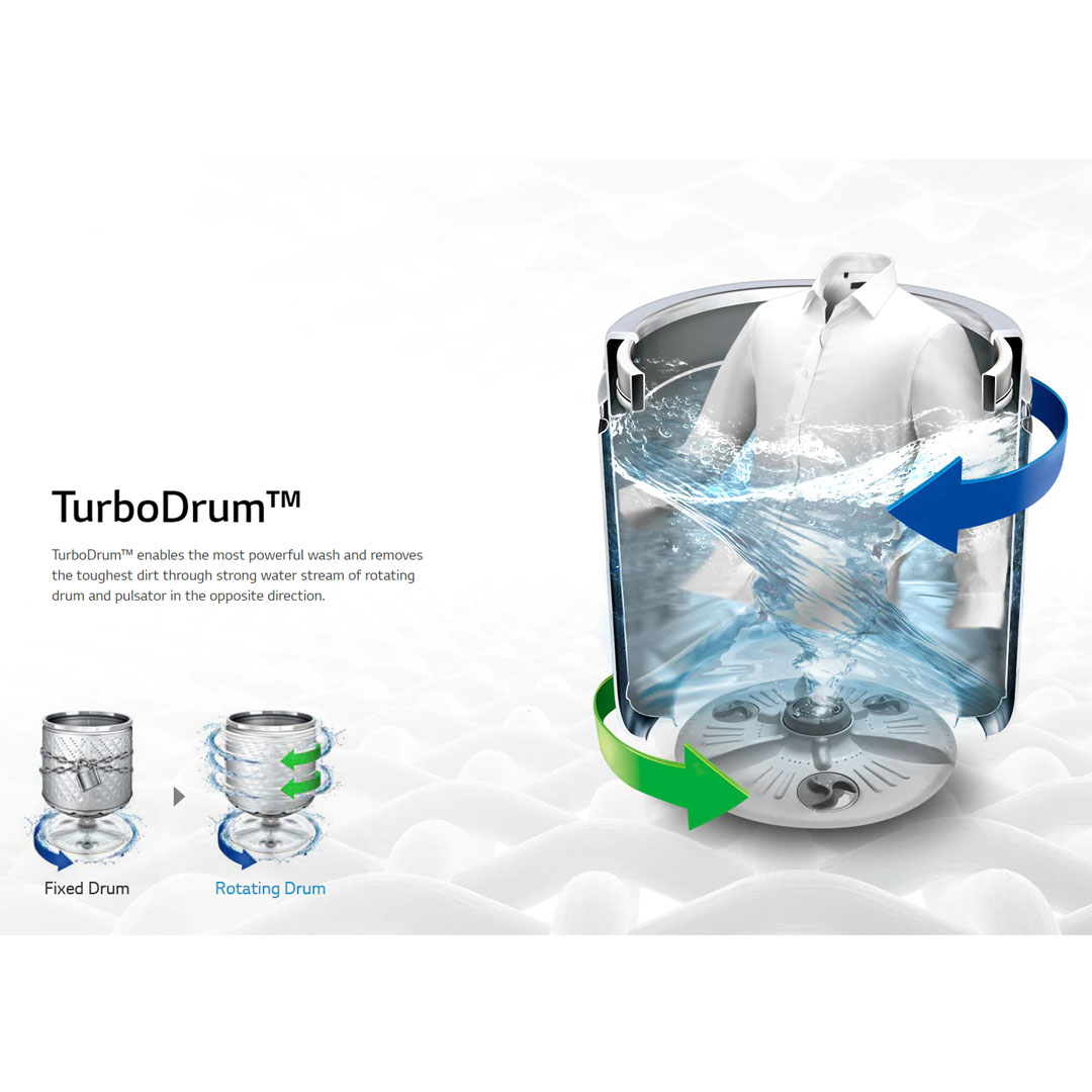 LG 17KG Top Load Direct Drive Inverter with Intelligent Fabric Care Washing Machine TV2517SV3B | 6 Motion DD | Bigger Capacity | Intelligent Fabric Care | Washing Machine with 1 Year Warranty