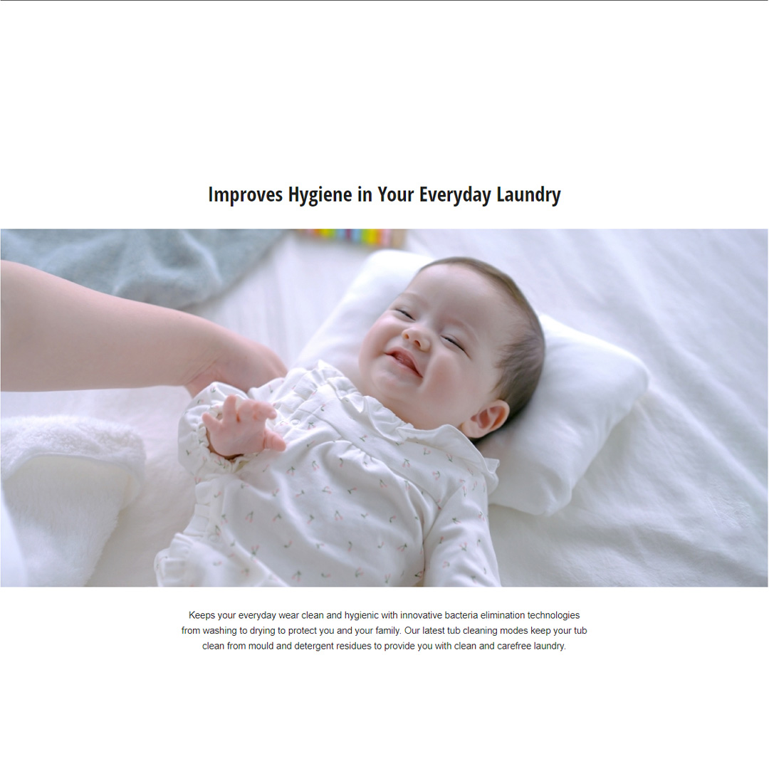 Panasonic 9KG Front Load 3Di Inverter Washing Machine NA-V90FR1BMY | Improves Hygiene in Your Everyday Laundry | Hygienic Drying with Bacteria Elimination | Eliminates 99.99%*¹ Bacteria with Cold Wash | Washing Machine With 1 Year Warranty