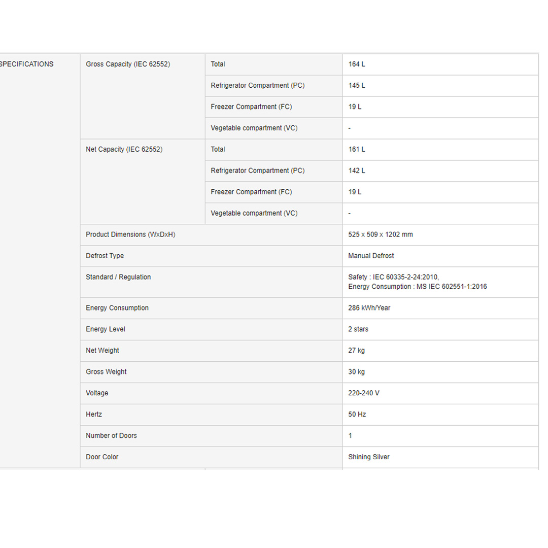 Panasonic 164L 2 Doors Top Mount Inverter Refrigerator with AI ECONAVI NR-AF176SSMY | | Stylish Linear Appearance | Jumbo Vegetable Case | Fast & Efficient Cooling | Refrigerator With 1 Year Warranty