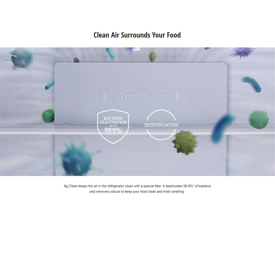 Panasonic 395L 2 Doors Top Mount Inverter Refrigerator with AI ECONAVI NR-TL381BPKM | Hygienic Storage With Blue Ag | Clean Air Surrounds Your Food | Enjoy The Extra-Cold Delight | Freshness Storage With Wide Opening | Refrigerator With 1 Year Warranty