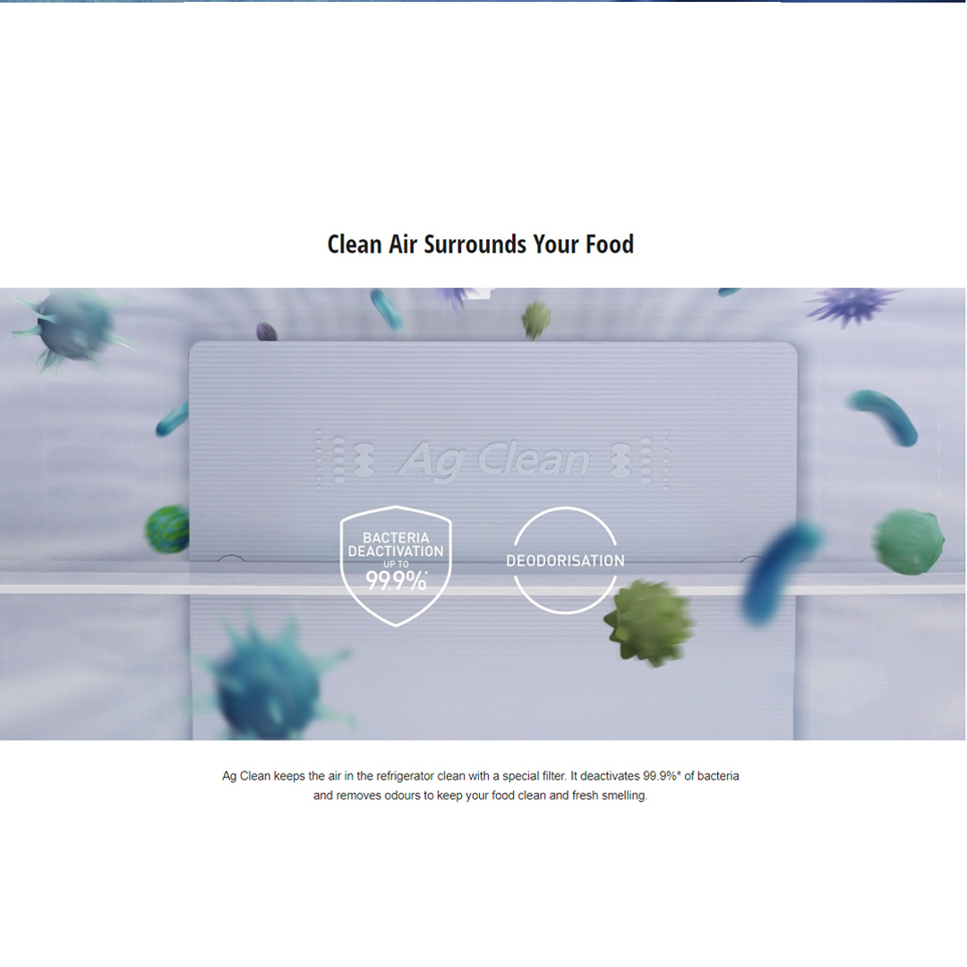 Panasonic 325L 2 Doors Top Mount Inverter Refrigerator with AI ECONAVI NR-TV341BPKM | Hygienic Storage with Blue Ag | Clean Air Surrounds Your Food | Enjoy the Extra-Cold Delight | Freshness Storage with Wide Opening | Refrigerator With 1 Year Warranty