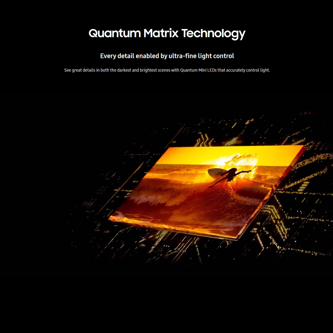 SAMSUNG 55" 4K UHD Smart NEO QLED TV QA55QN85CAKXXM | Dolby Atmos | Smart Hub | HDMI | USB | WiFi | HDR | Smart TV with 2 Year Warranty