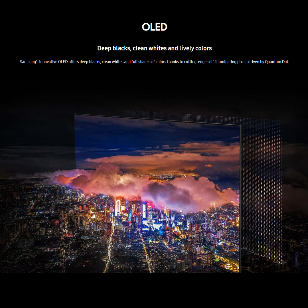 SAMSUNG 55" 4K UHD Smart OLED TV QA55S90CAKXXM | LaserSlim Design | Dolby Atmos | Smart Hub | SmartThings | HDR | HDMI | Smart TV with 2 Year Warranty