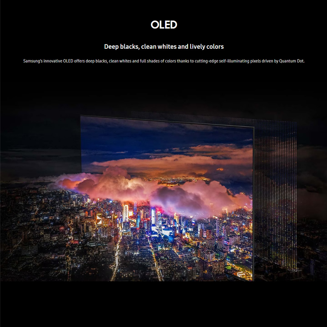 SAMSUNG 55" 4K UHD Smart OLED TV QA55S95CAKXXM | Infinity One Design | Dolby Atmos | Smart Hub | SmartThings | HDR | HDMI | Smart TV with 2 Year Warranty