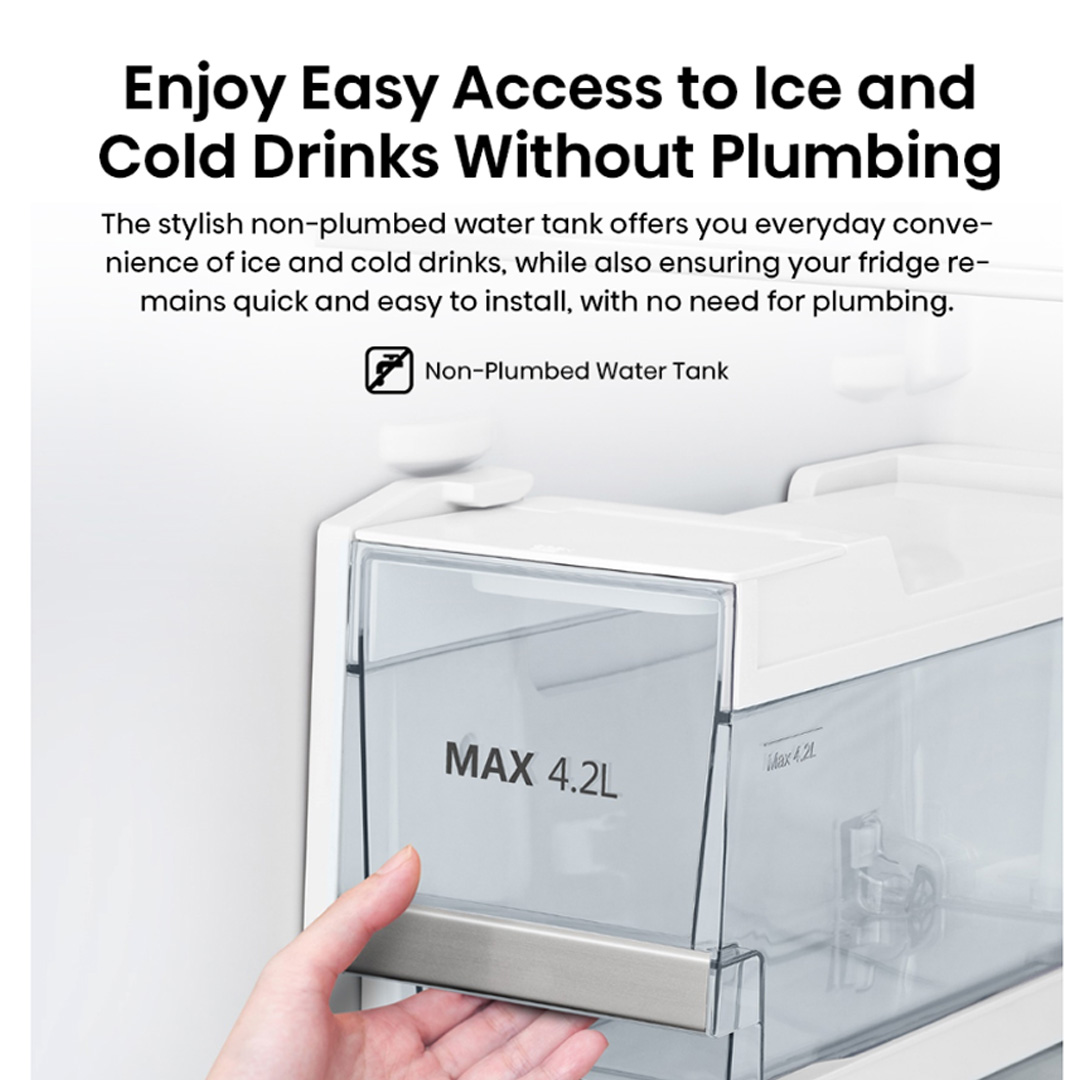 HISENSE 700L 2 Doors Top Mount Durable Inverter Refrigerator RT749N4ABVI | Digital Touch Control | Dual LED Lighting | Super Freeze | Fresh Zone | Multi-Air Flow | Magnetic Door Switch | Refrigerator with 3 Year Warranty