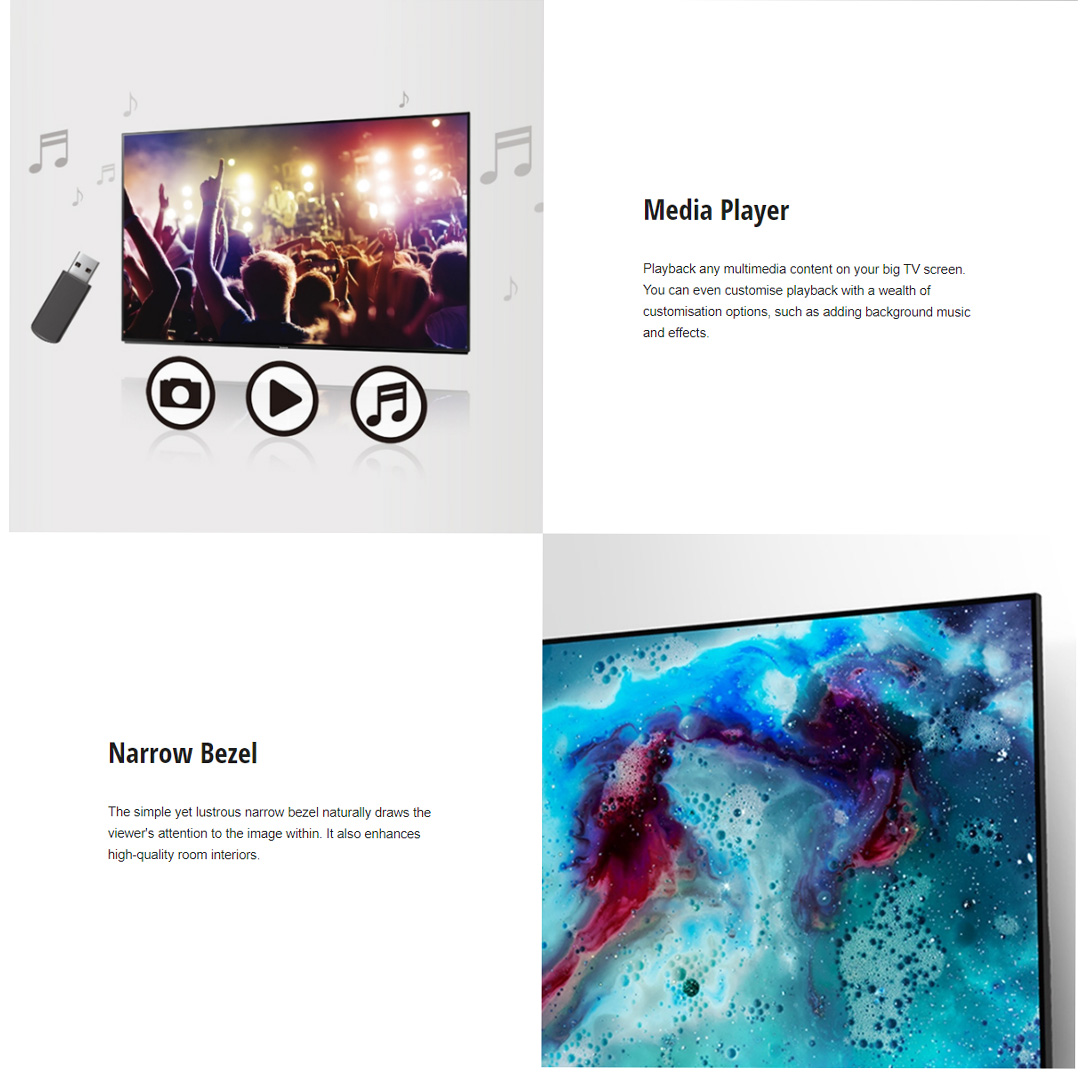 Panasonic 40" FHD LED TV TH-40L400K | Vivid Digital Pro | Media Player | HDMI Input x 2 | Narrow Bezel | Smart TV with 1 Year Warranty