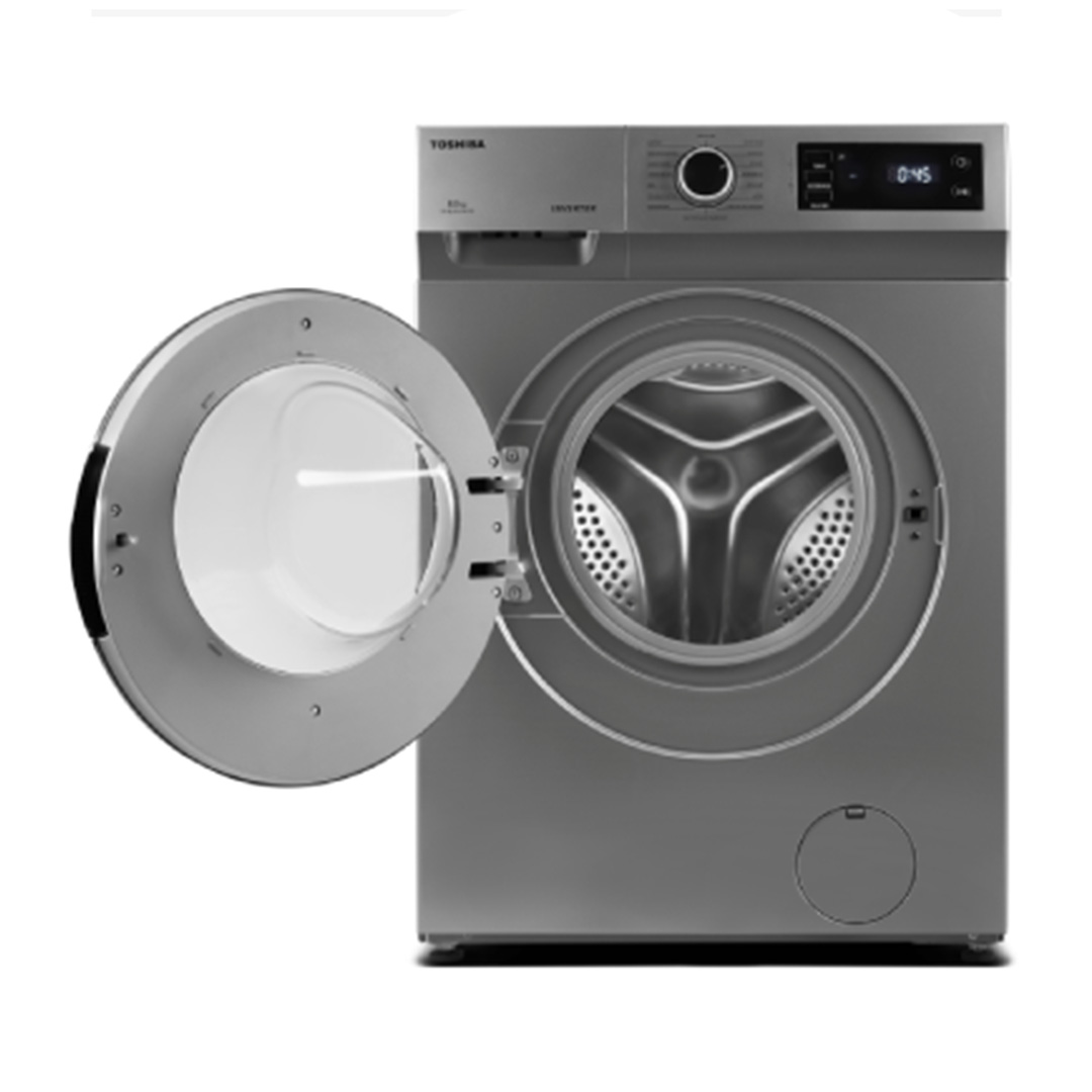 TOSHIBA 11KG/7KG Front Load THE GREATWAVES Real Inverter Washer Dryer TWD-BJ120M4M(SK) | 12 Programs | Child Lock | Temperature Selection | Washer Dryer with 2 Years Warranty