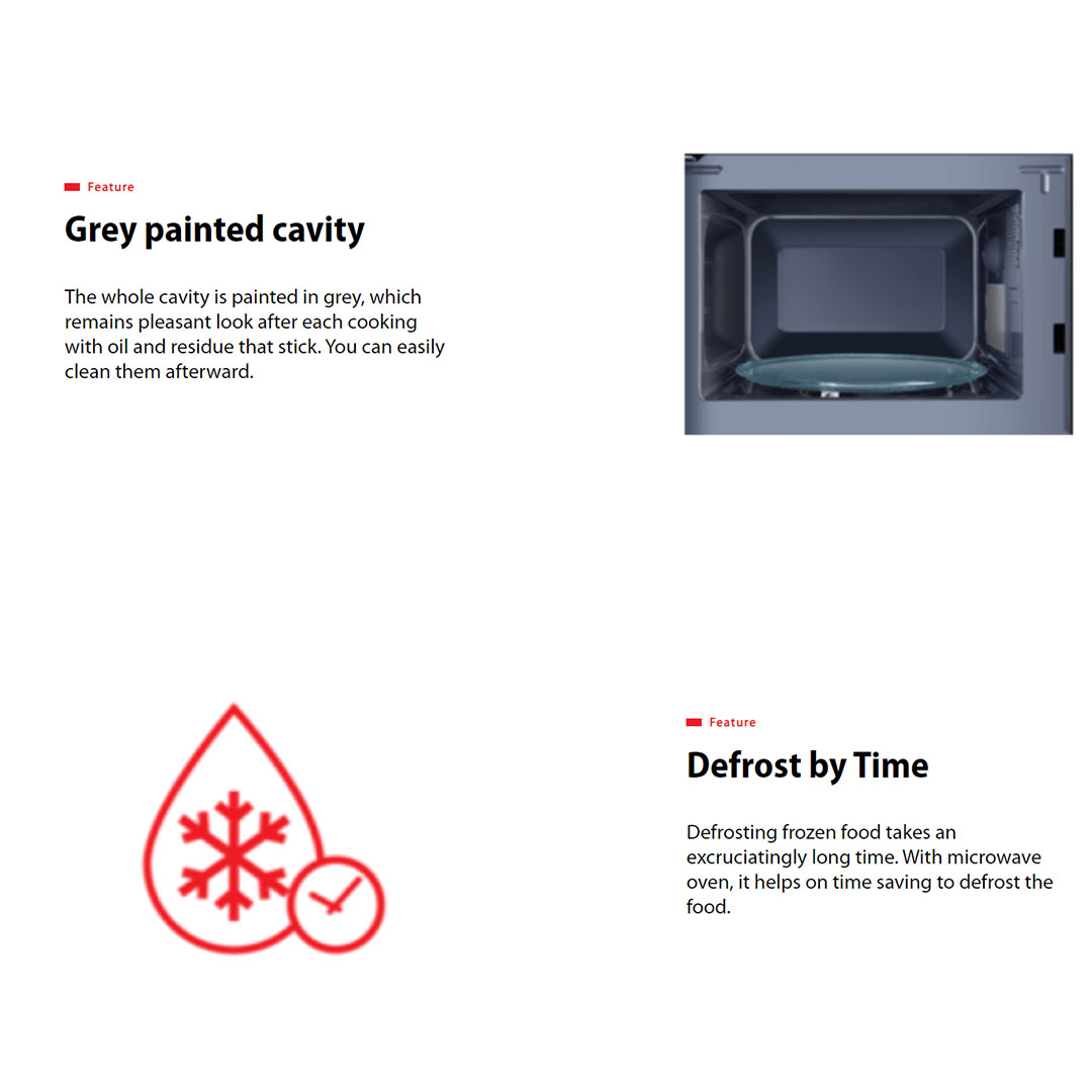 TOSHIBA 24L Microwave Oven MW2-AG24PF(BK) | Microwave & Grill Cooking | Weight & Time Defrost | Microwave Oven with 1 Year Warranty