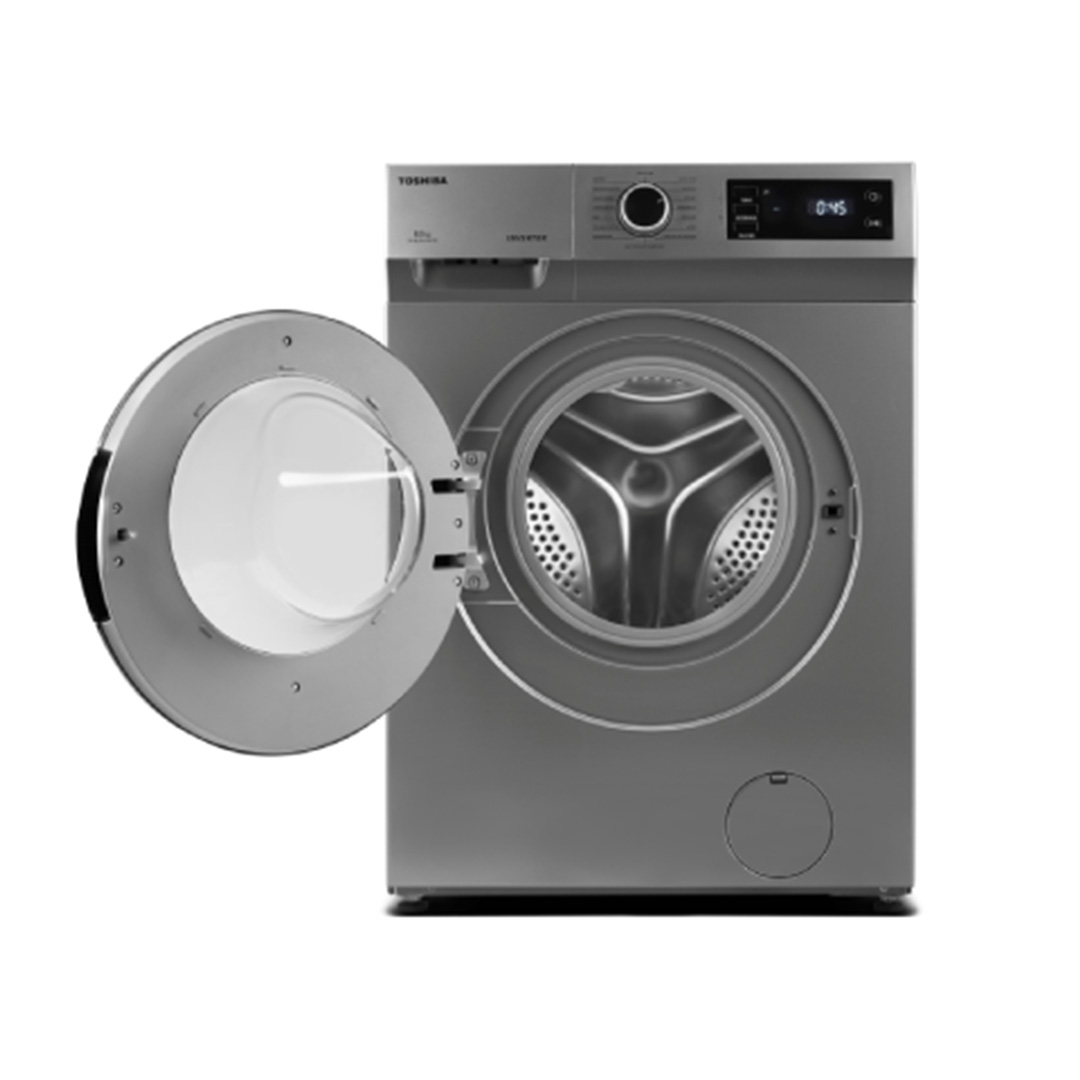 TOSHIBA 8.5KG Front Load Inverter Washing Machine TW-BH95S2M(WK) | Colour Protecting | 15 Minutes Quick Wash | Washing Machine with 2 Year General & 10 Year Motor Warranty