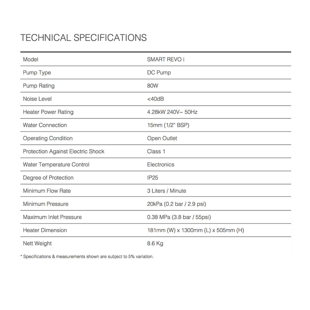 ALPHA 80W DC Pump Water Heater  SMART REVO i | Water Saving | Eco Mode | Slash Proof | Safety Auto-Cut Off | Anti-Leak Tank | Silent Mode | Water Heater with 1 Year Warranty
