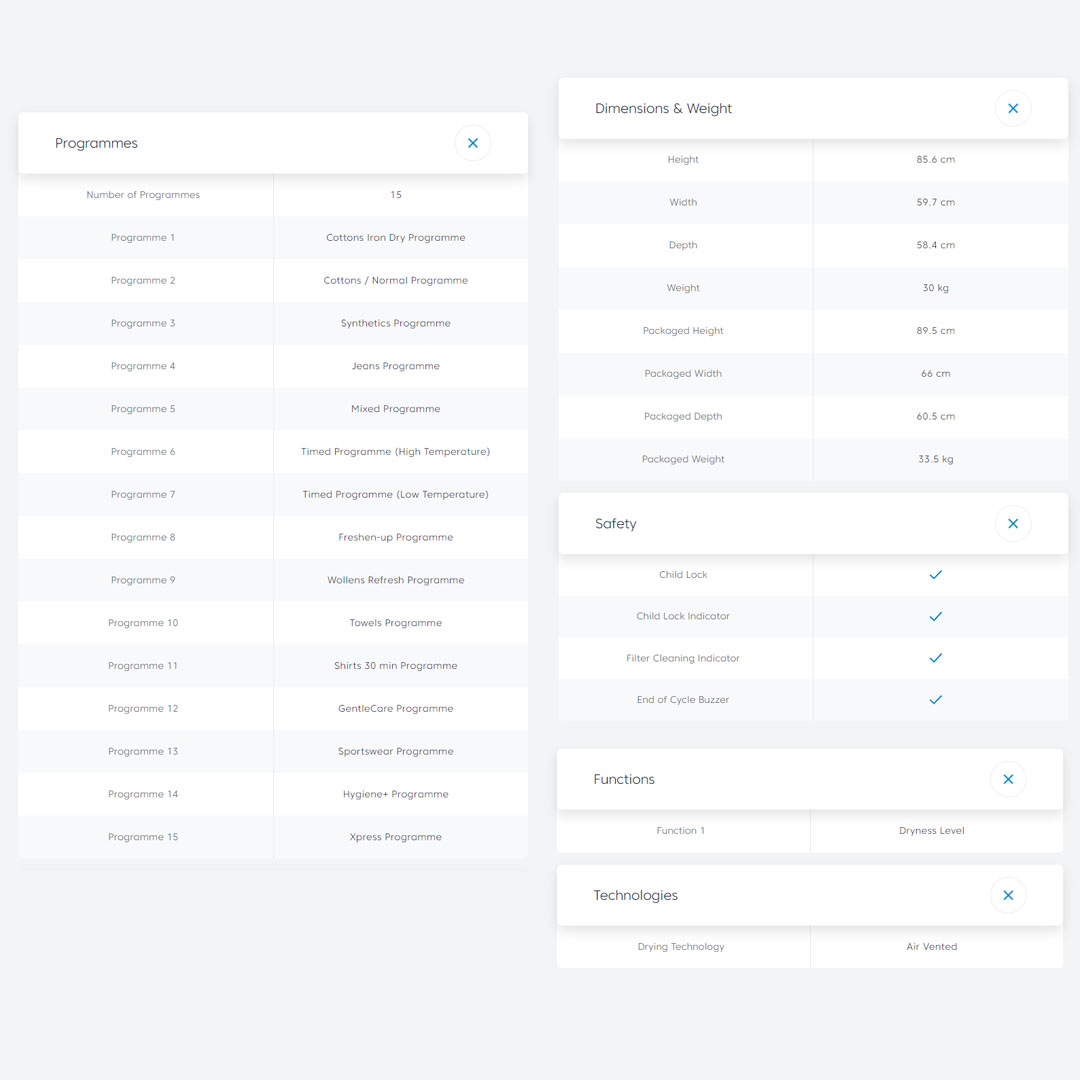 Beko 9KG Air Vented Tumble Dryer DA9112RX0W | AquaWave | OptiSense Sensor Drying | Child Lock | Reverse Drum Action | Dryer with 2 Year Warranty
