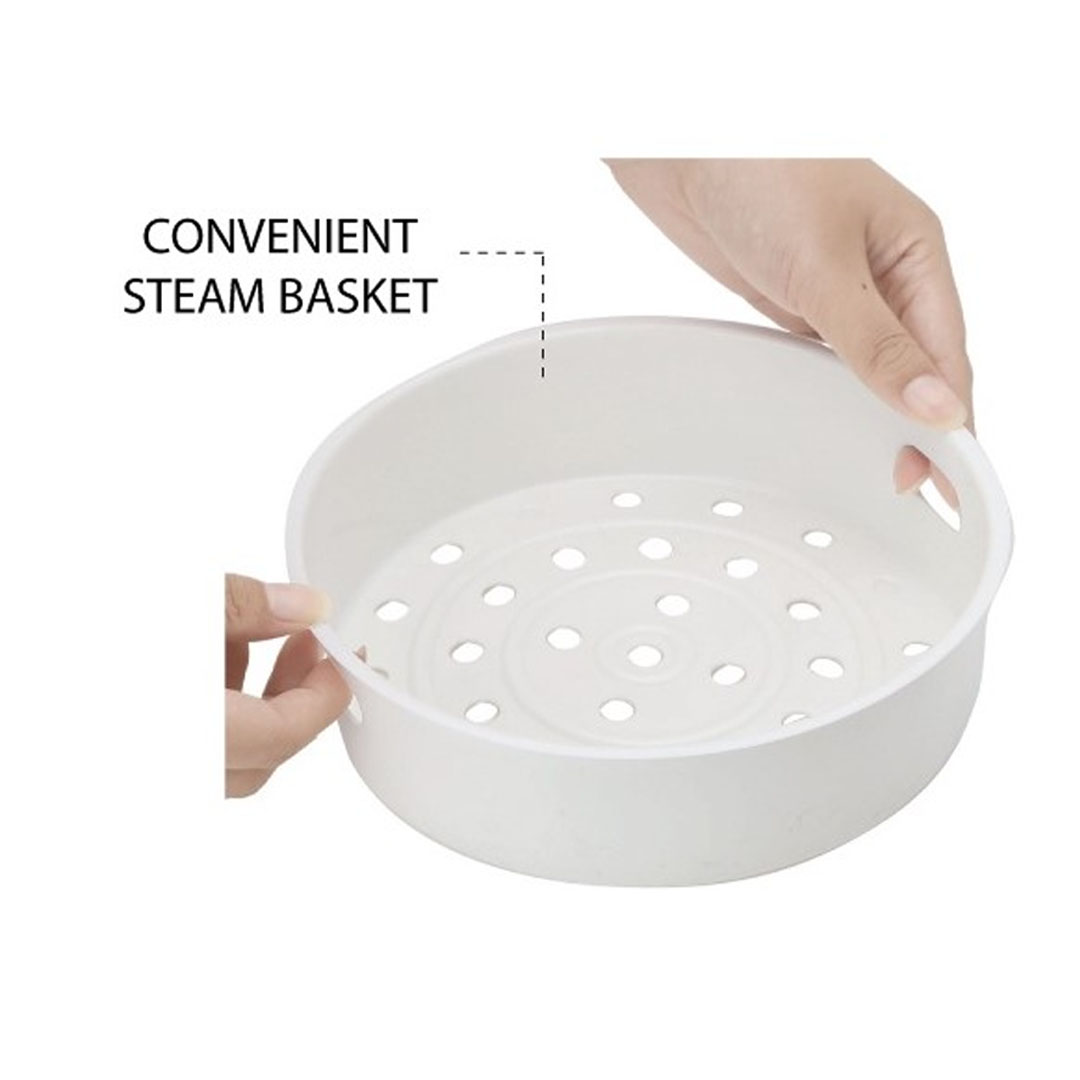 ELBA 1.0L / 1.8L / 2.8L Rice Cooker ERC-E1031(WH) / ERC-E1831(WH) / ERC-E2851(WH) | Non-stick Teflon Coated Inner Pot | Cool Touch Handle | Cook & Automatic Keep Warm | Rice Cooker with 1 Year Warranty