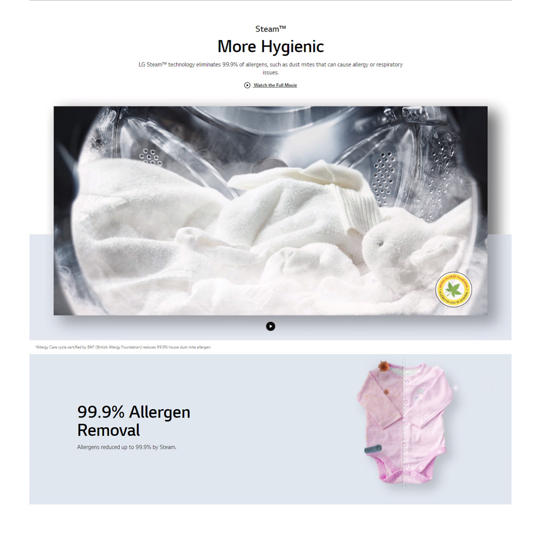 LG 9KG/5KG Front Load Washer Dryer with AI Direct Drive FV1209D4W  | 6 Motion | Smart Diagnosis | Easy Care | Cotton+ | Rinse+Spin | Quick 30 | Load Washer with 1 Year Warranty