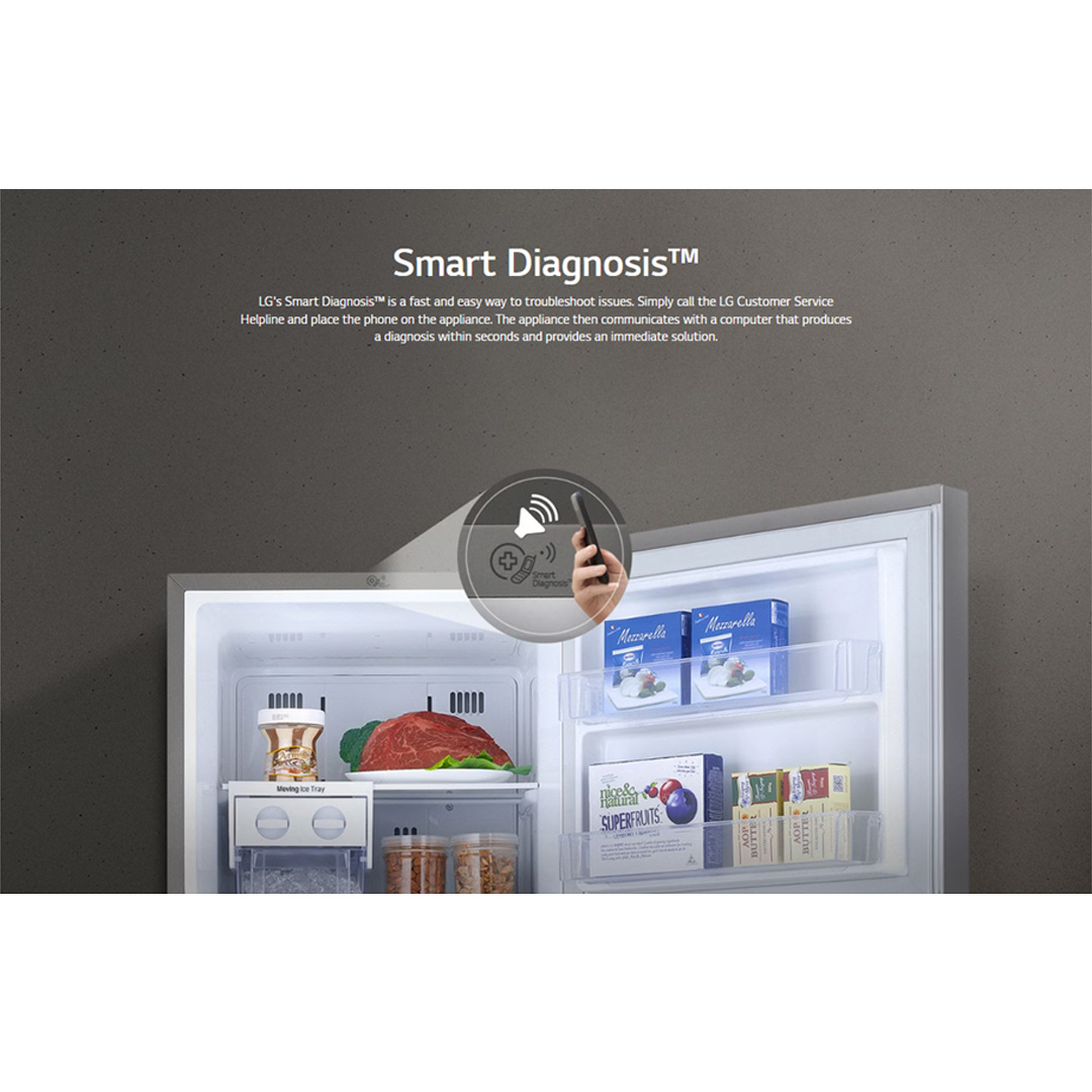 LG 410L 2 Doors Top Mount Smart Inverter Refrigerator GN-B372PXBK | Hygiene Fresh+™ | Fresh 0 Zone | Smart Diagnosis™ | Refrigerator With 1 Year Warranty