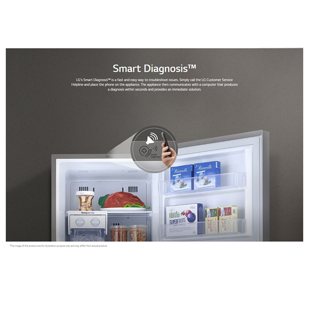 LG 287L 2 Doors Top Mount Smart Inverter Refrigerator GV-B262PLGB | Humidity Controller | Moist Balance Crisper | Smart Diagnosis | Refrigerator with 1 Year Warranty