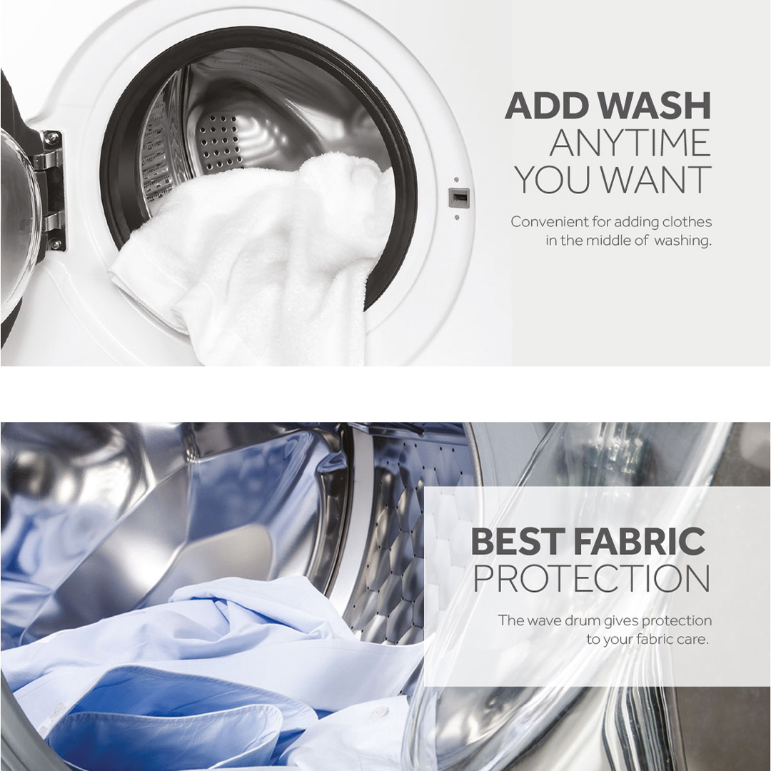 HAIER 10KG Front Load Super Inverter Washing Machine with HIJAB Mode HWM100-FD10829 | ABT | Auto Lock Door | Add Wash | Drum Clean | Quick Wash | Washing Machine with 2 Year Warranty