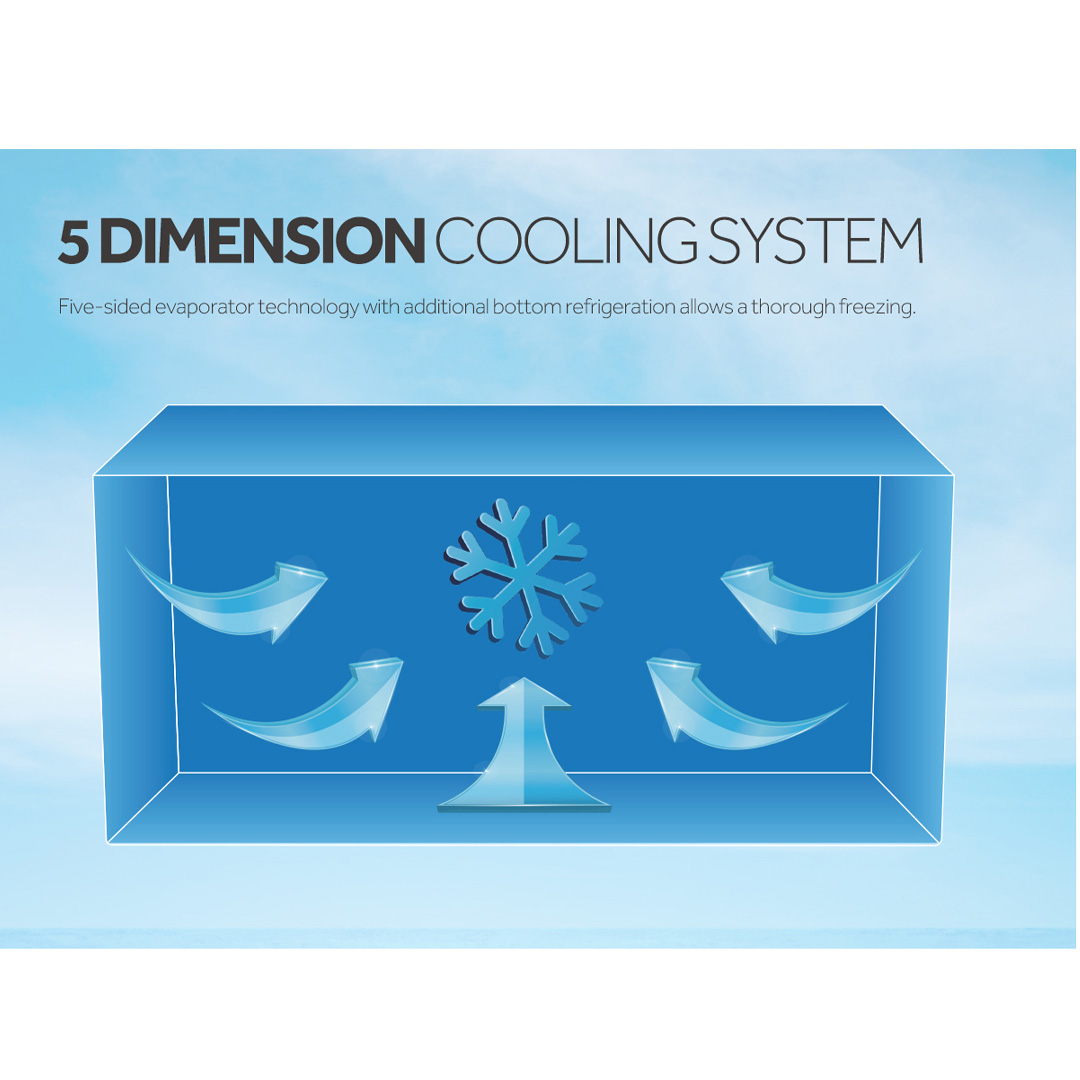 HAIER 332L/450L/535L/750L 6-in 1 Convertible Chest Freezer BD-328HP/BD-458HP/BD-568HP/BD-788HP | Fast Freezing | Convertible Cooling | PCM Metal Inner Plate | Freezer with 2 Year Warranty