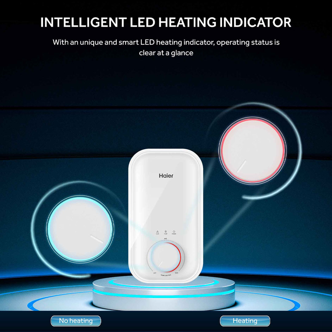 HAIER 3950W DC Inverter Pump Water Heater EI39H1M(W) | Copper Heating Technology | 11 Safety Features | ABT 99.9% | Water Heater with 2 Year Warranty