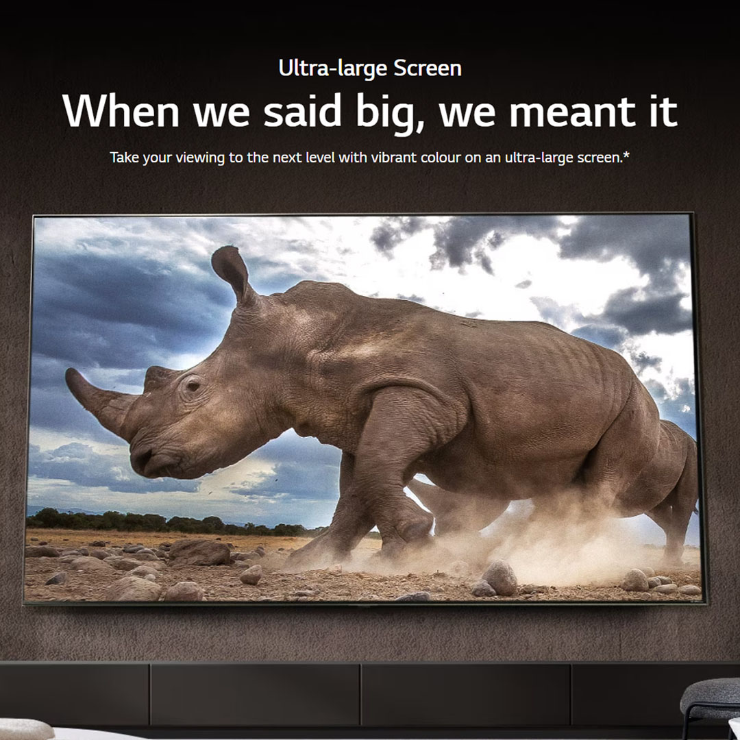 LG 86" 4K UHD Smart TV with AI ThinQ 86UR8050PSB | AI Sound | Wi-Fi | Filmmaker Mode | Netflix | HDMI | WebOS 23 |Smart TV with 2 Year Warranty