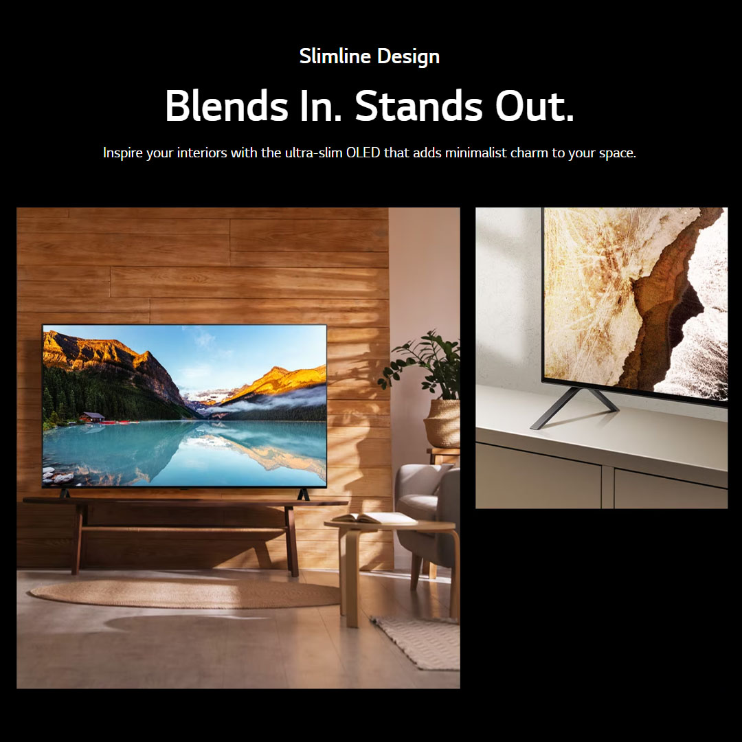 LG 65" 4K UHD Smart TV with AI ThinQ OLED65A3PSA | AI Super Upscaling 4K | AI Picture Pro | α9 AI Processor 4K Gen6 | Bluetooth | Dolby Vision | Ultra Slim Design | Smart TV with 2 Year Warranty