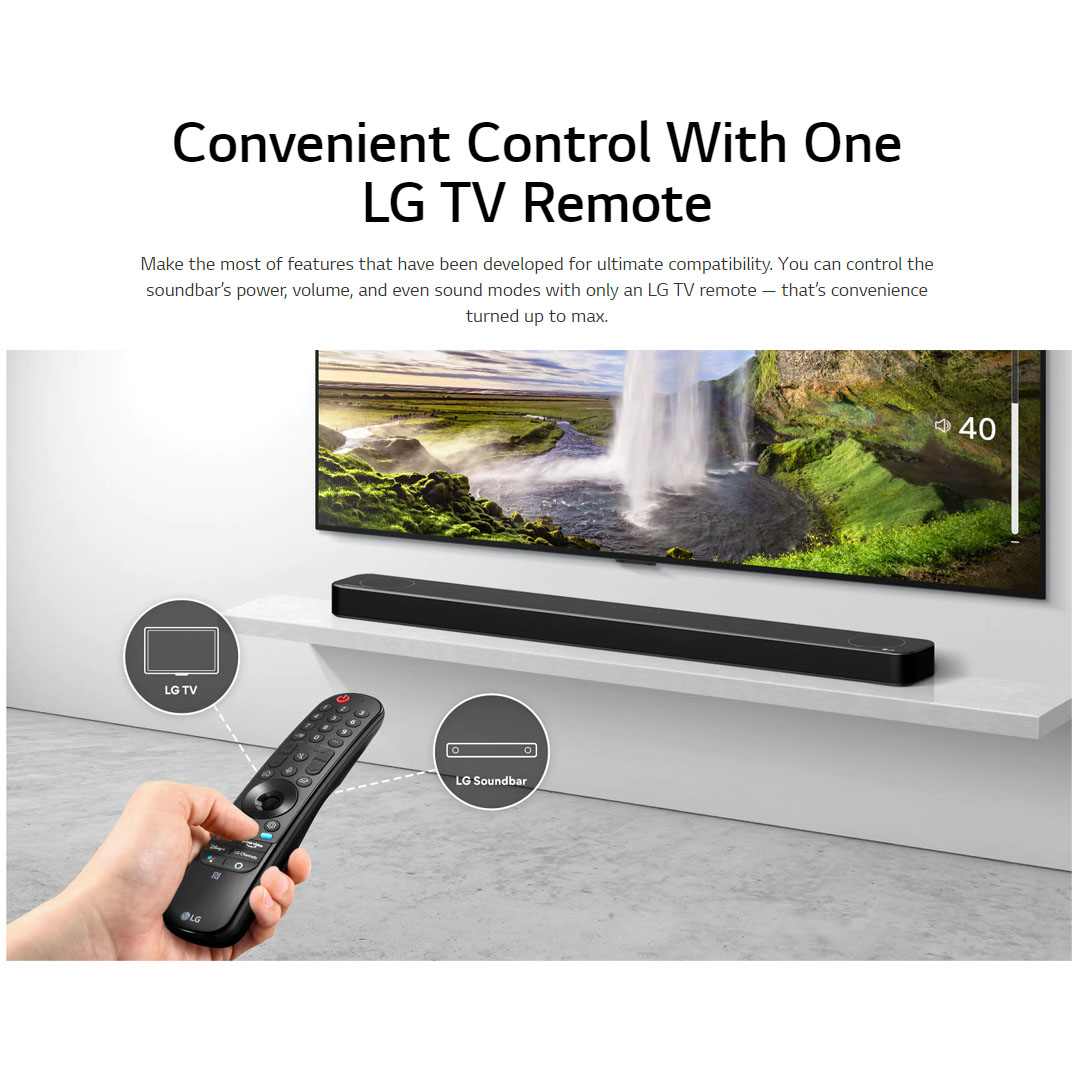 LG 440W Sound Bar with Dolby Atmos & DTS Virtual:X SP8A | AI Sound Pro | Dolby ATMOS | Meridian | Sound Bar with 1 Year Warranty