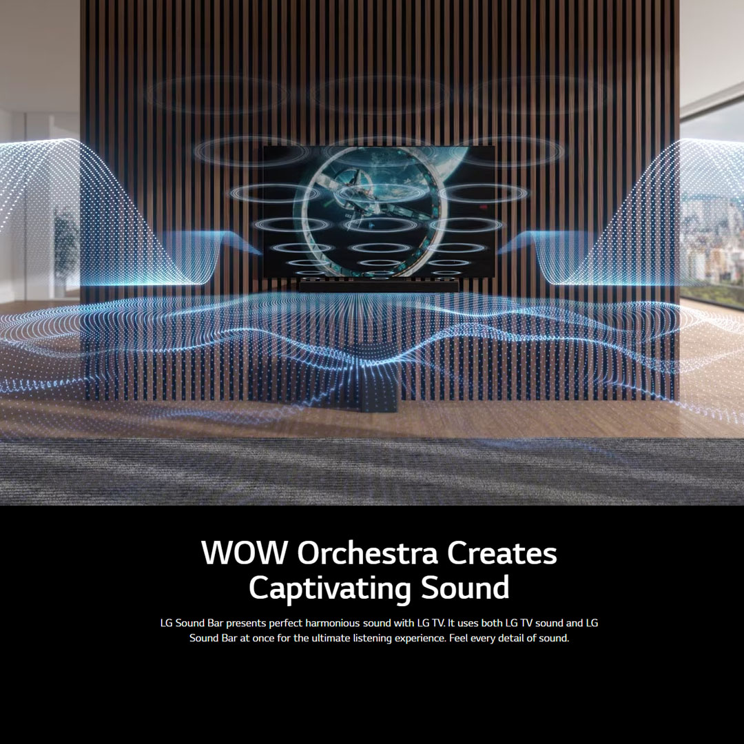 LG 400W Sound Bar with WOW Symphony SC9S | Dolby Atmos | Dolby Digital | Soundbar Mode Control | HDMI | Wi-Fi | Sound Bar with 2 Year Warranty