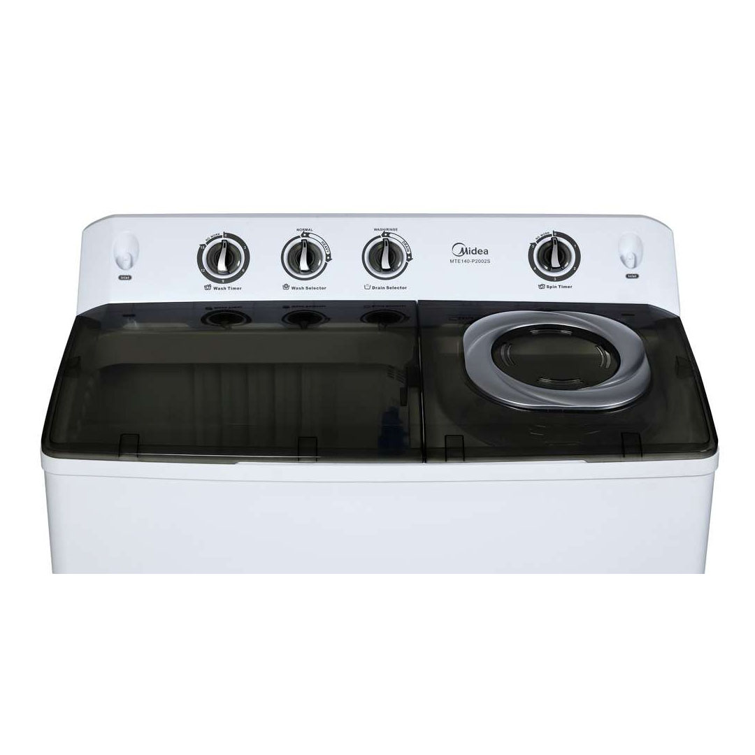 Midea 15KG Semi-Auto Washing Machine MSW-1508P | Wash Drain Selector | Wash Timer Selector | Spin Timer Selector | Fibre Body | Air Dry | Washing Machine with 1 Year Warranty