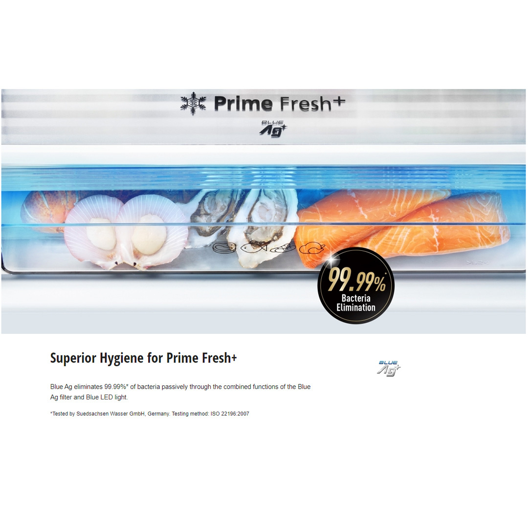 Panasonic 465L 2 Doors Bottom Mount Inverter Refrigerator with AI ECONAVI NR-BX471WGK | Faster Soft Freezing Keeps Food Fresh with Prime Fresh | Anti-bacterial Effect | Moisture Retained for Vegetable Storage | Refrigerator With 1 Year Warranty