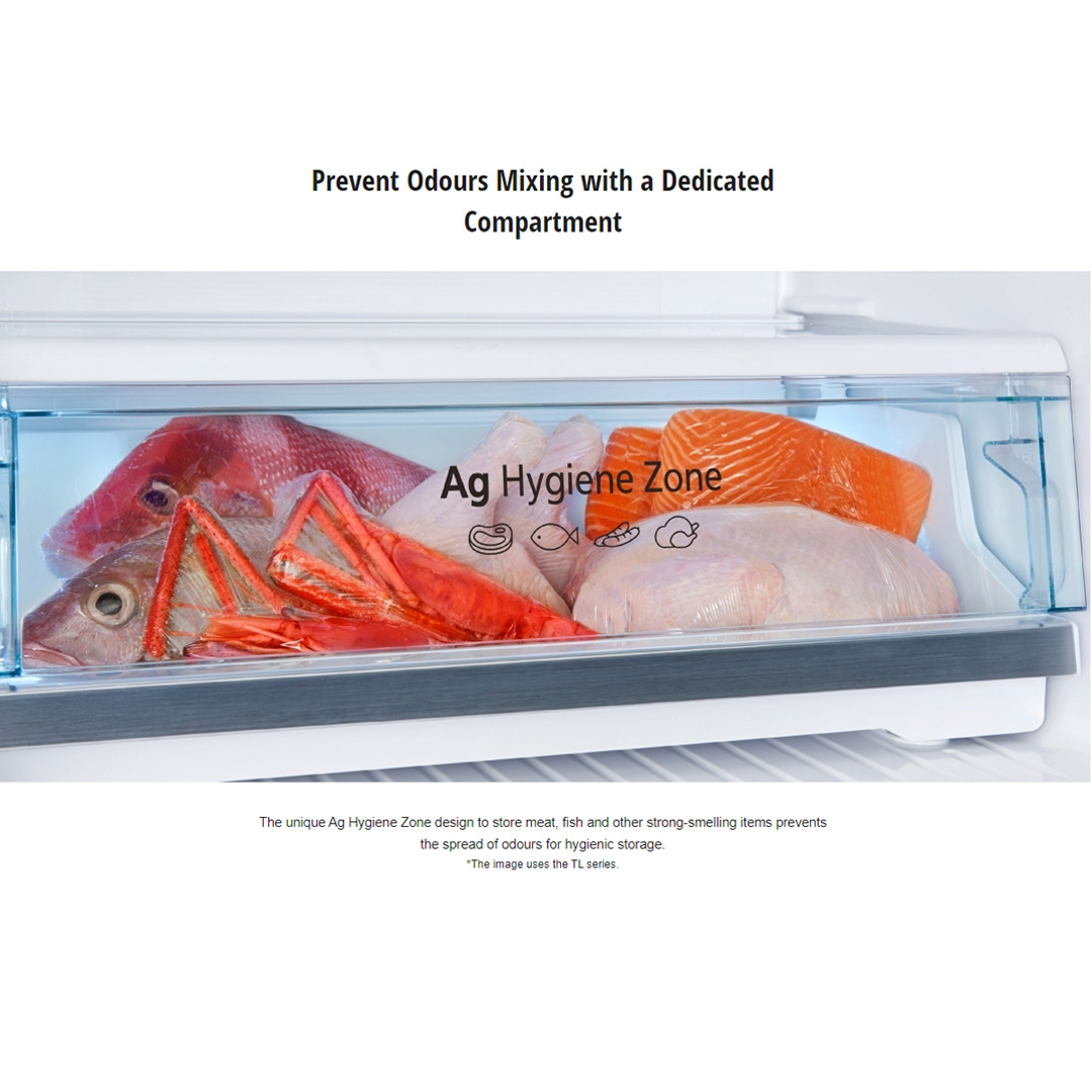 Panasonic 325L 2 Doors Top Mount Inverter Refrigerator with AI ECONAVI NR-TV341BPKM | Hygienic Storage with Blue Ag | Clean Air Surrounds Your Food | Enjoy the Extra-Cold Delight | Freshness Storage with Wide Opening | Refrigerator With 1 Year Warranty