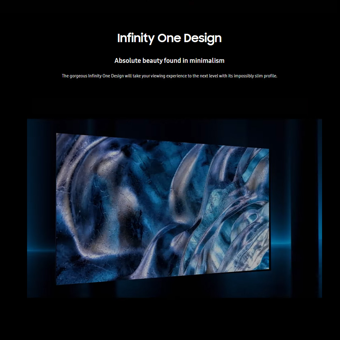 SAMSUNG 75" 4K UHD Smart NEO QLED TV QA75QN95CAKXXM | Infinity One Design | Dolby Atmos | Smart Hub | SmartThings | HDR | HDMI | Smart TV with 2 Year Warranty