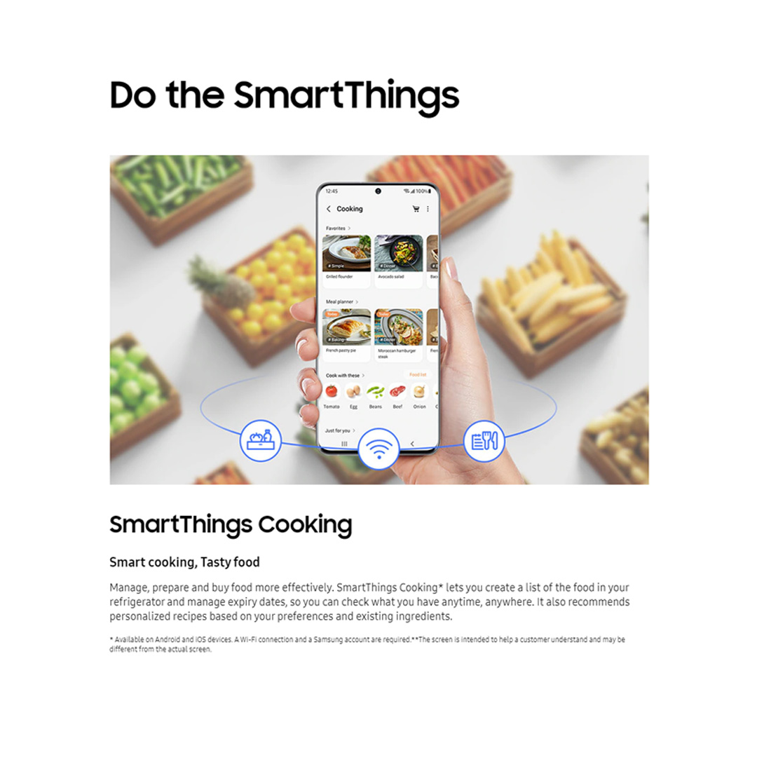 SAMSUNG 667L Multi Doors Bespoke Digital Inverter Refrigerator with All Around Cooling RF59CB0T03P/ME | Power Freeze | Power Cool | All-Around Cooling | Deodorizer | Humidity Control | Refrigerator with 1 Year Warranty