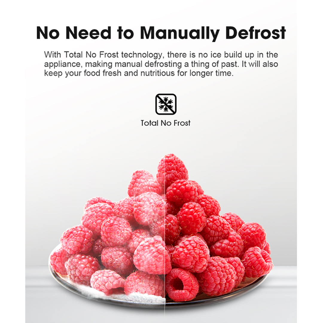 HISENSE 620L Side by Side Inverter Refrigerator RS666N4ACNIV |  Digital Sensor | Double Cooling | Deodorizing Filter | Electronic Touch Control | Multi-Air Flow | Refrigerator with 3 Year Warranty