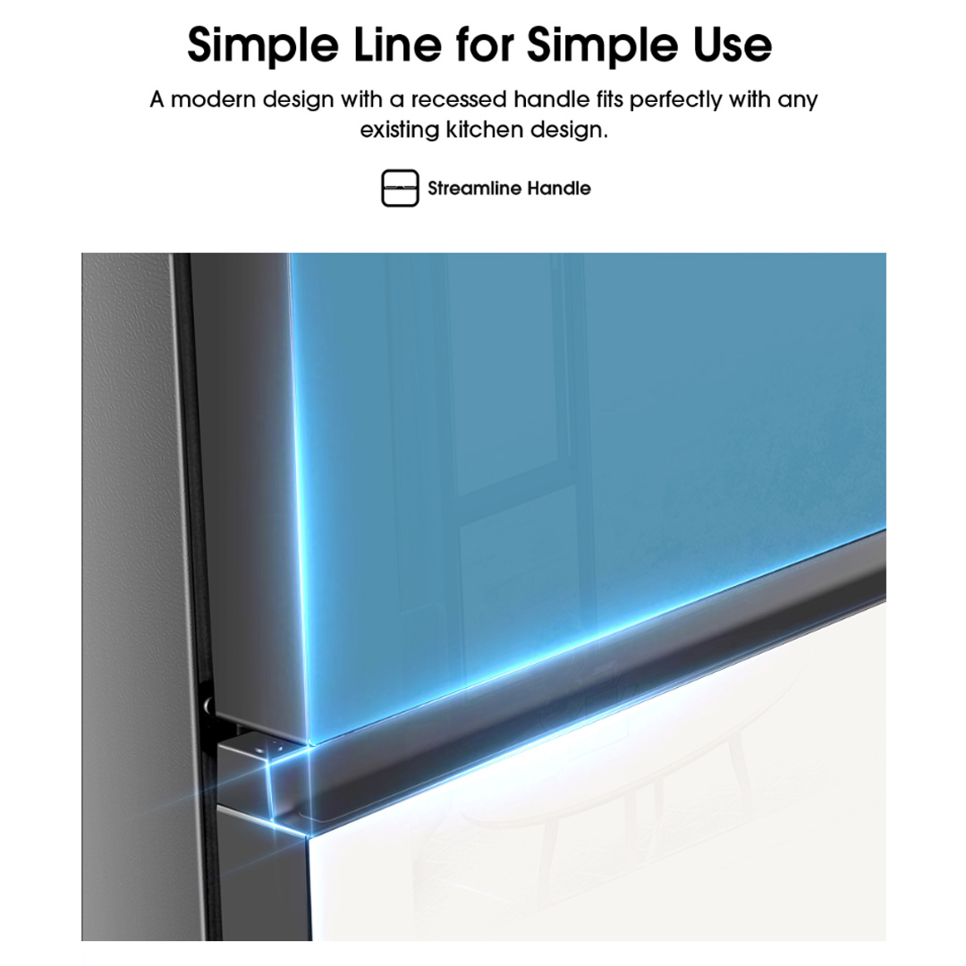 HISENSE 500L 2 Doors Top Mount Durable Inverter Refrigerator RT549N4AW-MBU | Multi Air Flow | Deodorizing Filter | Moisture Fresh Crisper | Durable Inverter | LED Lighting | Removable Twist Ice Maker | Refrigerator with 3 Year Warranty