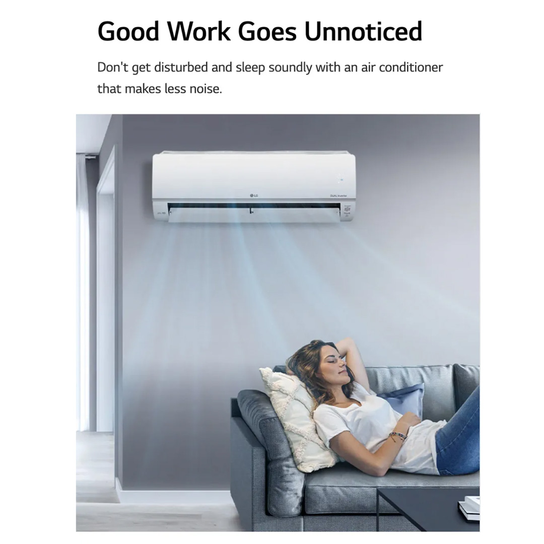 LG 1.5HP R32 Dual Inverter Wall Mount Air Conditioner S3NQ12JA3AD / S3UQ12JA3AD | Fast Cooling | Dehumidifier | Auto Cleaning | Air Conditioner with 2 Year Warranty