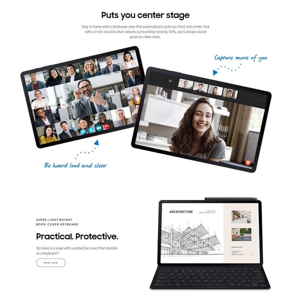 SAMSUNG Galaxy Tab S7 FE | 4GB+64GB / 6GB+128GB | 12.4" TFT Display | Android 11 | 10090 mAh Battery | Tablet with 1 Year Warranty