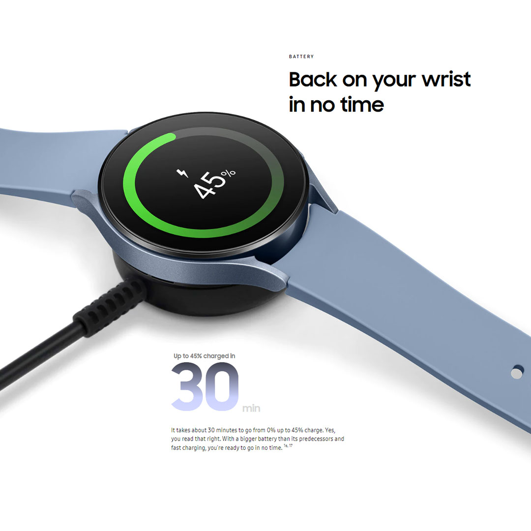 SAMSUNG Galaxy Watch5 Bluetooth 40mm | 3-in-1 Samsung BioActive Sensor | 5ATM+IP68 Water Resistant | Sleep Tracking | Smart Watch With 1 Year Warranty