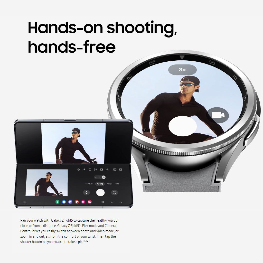 SAMSUNG Galaxy Watch6 Classic Bluetooth 43mm / 47mm | Sapphire Crystal | Fast Charge | Infrared Temperature Sensor | Sleep Tracking | Bluetooth v5.3 | Smart Watch with 1 Years Warranty