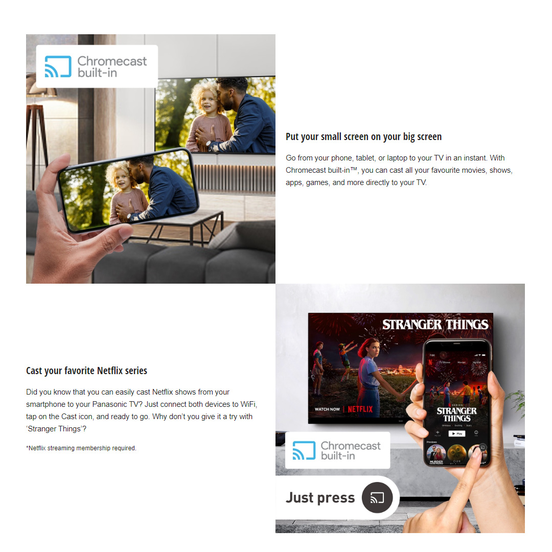 Panasonic 40" FHD Smart LED TV TH-40LS600K | Vivid Digital Pro | Enjoy Smarter Entertainment | Big screen entertainment with sound - Surround sound | Smart TV with 1 Year Warranty