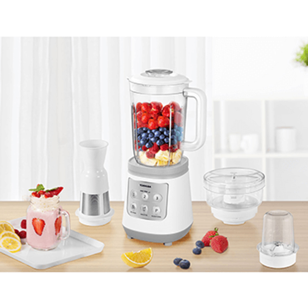 TOSHIBA 2L Multifunction Blender BL-70PR2NMY | 3-Speed Control | Smoothie and Ice Crush Function | With Grinder, Mincer & Juicer Strainer | Jigsaw 6-point Blade | Blender with 1 Year Warranty
