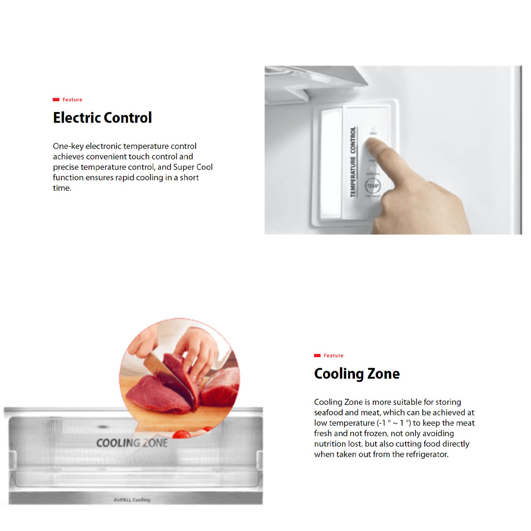 TOSHIBA 490L 2 Doors Inverter Refrigerator GR-RT559WE-PMY(37) | Airfall Cooling |  Origin Inverter |  Humidity Control | Refrigerator with 1 Year General and 12 Year Compressor Warranty