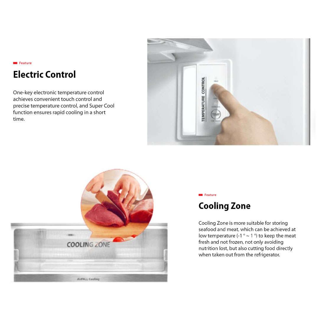 Toshiba 530L 2 Doors Top Mount AirFall Origin Inverter Refrigerator GR-RT624WE-PMY(06) | Pure Bio | Humidity Control | Electric Control | Cooling Zone | Origin Inverter | AirFALL Cooling | Refrigerator with 1 Year Warranty