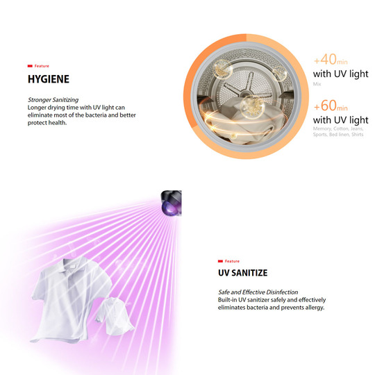 Toshiba 10KG Heat Pump Inverter Tumble Dryer TD-BK110GHM(SK) | Heat Pump | Smart Plan | Drying Cycle Auto Set | SENSEDRY | Hygiene | UV Sanitize | Anti-Crease | Wool | Stack | Tumble Dryer with 2 Year General Warranty