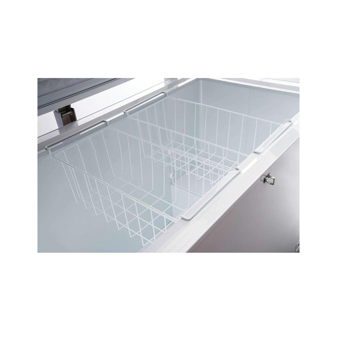 Midea 390L Chest Freezer WD-300W | Durable White Inner Wall for Easy Cleaning | Removable Storage Basket | Adjustable Thermostat | 1 Year Warranty