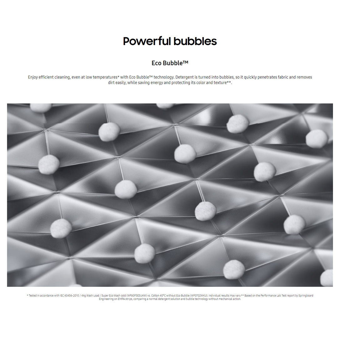 SAMSUNG 8.5KG/6KG Front Load Washer Dryer with AI Ecobubble WD85T534DBE/FQ | AI Control | Eco Bubble™ | Drum Clean | Hygiene Steam | Washer Dryer with 1 Year Warranty