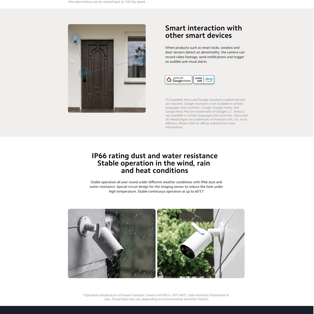 Xiaomi 1080P Mi Wireless Outdoor Security Camera AW300 | 2K Full-HD | Smart Full-Color Night Vision | Focus Zone Setting | IP66 Weather-resistant | CCTV With 1 Year Warranty