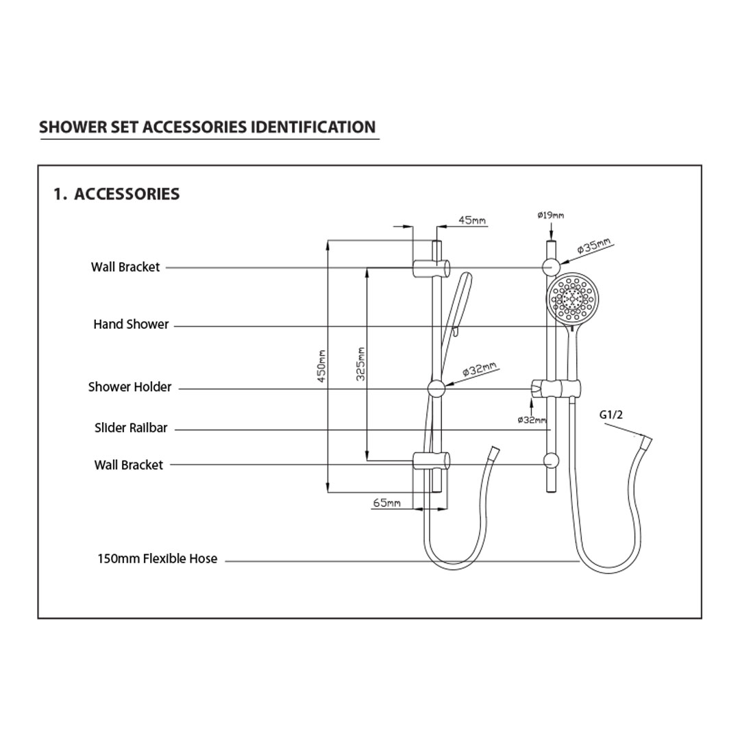 ELBA 3600W Non Pump Water Heater EWH-G3661(SW) | 5-spray Pattern Hand Shower | Splash Proof Protection (IP25 Standard) | Extra Safety DPDT | Water Heater with 1 Year Warranty