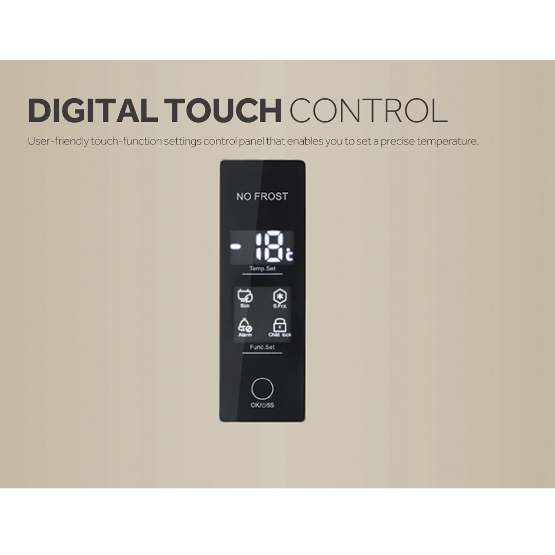 HAIER 250L Upright Freezer BD-248WL | Top LED | Anti-Bacteria | Child Lock | Fast Freezing | Eco Mode | Alarm Indicator | Digital Control | Chest Freezer with 2 Year Warranty