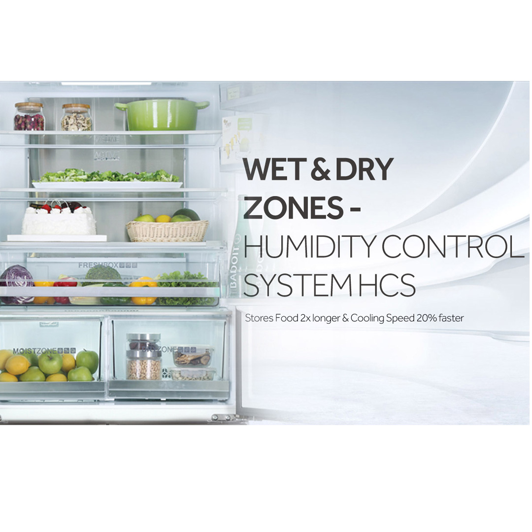 HAIER 516L 4 Doors DC Inverter Refrigerator HRF-IG525AM(GB) | No Frost | Touch LED | Door Pocket | Ice Maker | Humidity Control | Refrigerators with 2 Years Warranty