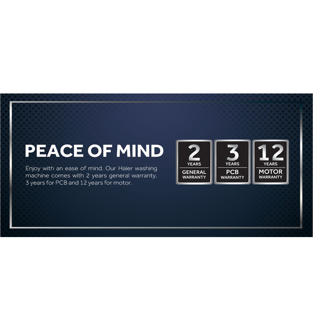 HAIER 9KG Front Load Super Inverter Washing Machine HW90-BP14959S6 |  ABT | Smart Dual Spray | Auto Lock Door | Refresh | Steam | Wave Drum | Washing Machine with 2 Year Warranty