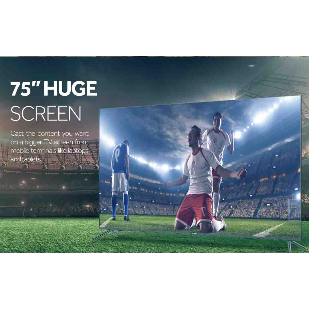 HAIER 75" 4K UHD Android LED TV H75S5UG PLUS | Youtube | Netflix | 4K UHD Resolution | Built in Chromecast | Mobile Remote Control |  Android LED TV with 2 Year Warranty